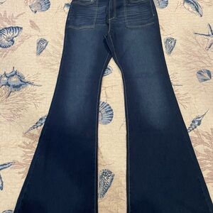 Michael Kors Dark Indigo Flare Jeans